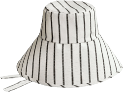 Harper Handwoven Striped Wide-brim Hat