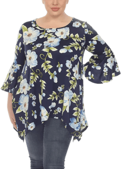 Plus Size Blanche Tunic Top