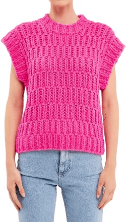 Women's Chunky Knit Sweater Vest