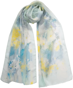 Meadow - Long Sheer Silk Scarf for Women