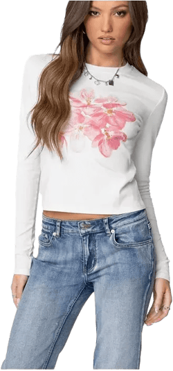 Womens Blossom Long Sleeve T Shirt