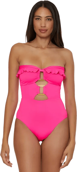 Women's Buckle-Up Convertible One-Piece Swimsuit