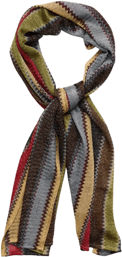 Chevron Shimmer Pattern Oblong Scarf