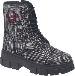 Women's Gee Rhinestone Combat Boot