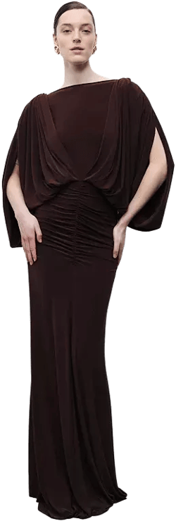 Women's Draped Maxi Dress