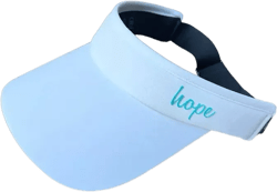 Women's Adjustable Band Sport Visor - White