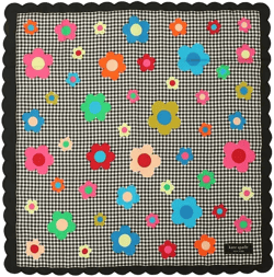 Kate Spade New York Women's Gingham Garden Bandana Scarf