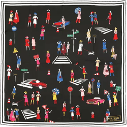 Kate Spade New York Women's Crossing Silk Square Scarf