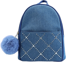 Kingston Denim Rhinestone Backpack