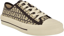 GUESS Women's Carey Jacquard Logo Low-Top Lace-Up Sneakers