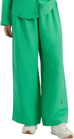 Chinti and Parker Women's Linen-Cotton Peanuts Racquet Club Trousers