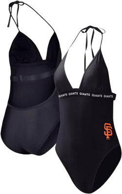Women's Black San Francisco Giants Full Count One-Piece Swimsuit
