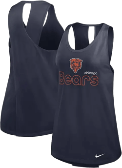 Women's Navy Chicago Bears Performance Tank Top