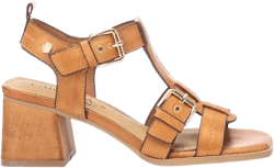 Carmela Leather Collection Women's Heeled Sandals By XTI