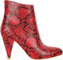 Lemon tart heeled ankle boots