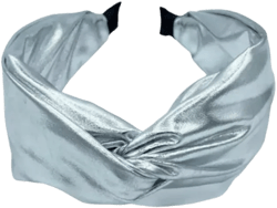 Women s Soft Metallic Headband - Silver