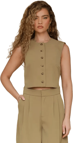 Women's Cropped Boxy Vest