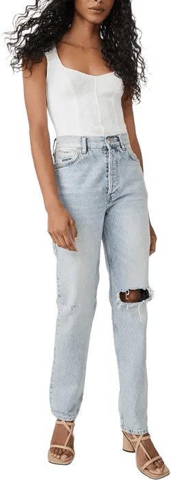 Women's Boss Babe Ribbed-Knit Corset Tank Top