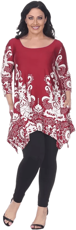 Plus Yanette Tunic Top