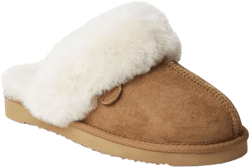 Fireside By Dearfoams Women's Sydney Genuine Shearling Scuff Slipper