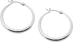 Small Graduated Hoop Earrings 1-1/8"