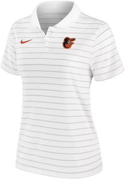 Women's White Baltimore Orioles Authentic Collection Victory Performance Polo Shirt