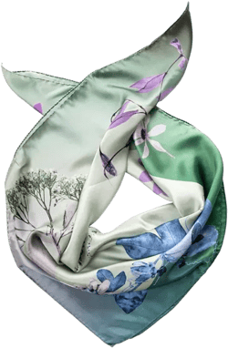 Cristina - Hand Rolled Silk Foulard for Women