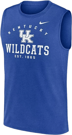 Men's Royal Kentucky Wildcats Primetime Legend Lock Up Performance Muscle Tank Top
