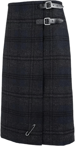 Celtic & Co. Women's Midi Celt Kilt Plaid Skirt