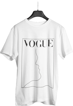 Minimalist Vogue T-Shirt – Modern Line Art Graphic Tee, Unisex S-5XL