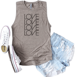 Love Love Love Boho Tank Top, Muscle Tank Tops, Yoga Tank, Bohemian Clothing, Summer Fashion, Flowy Tank Top