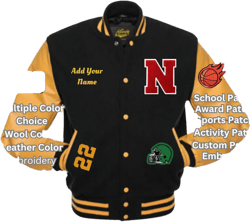 Custom Letterman Jacket | Personalized Varsity and Bomber Jackets for Men & Women | Customizable Designs . Premium VarsityCraft®  Handmade