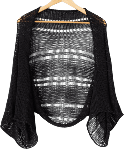 Knitted linen shrug, oversized bolero, plus size, women arm cover up, wrap open sweater, black bolero summer knit lace jacket sheer cardigan