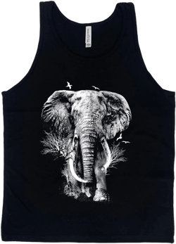Men Tank Top, Elephant Tank Top, Shirt for Men, Women Tank Top, Shirt for Women, Summer Shirt, Vacay Shirt, Gift for Men, Animal Shirt