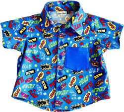 Boom Boom Pow! Comic book Button Down Dress Shirt