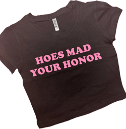 Hoes Mad SNUG FIT Crop Top | Crop Top | Graphic Top | Gift For Her | Y2K Baby Tee | Y2K crop top | Gift for friend