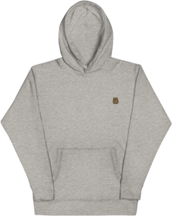 Hamster Unisex Hoodie, Handmade Embroidered Hoodie, Premium Hooded Sweater, Hoodie Embroidery - Multiple Colors