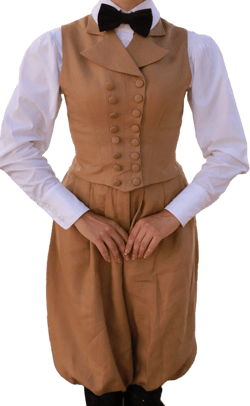 Vest &quot;Suffragette&quot; in Edwardian Victorian style