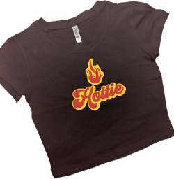 Hottie SNUG FIT Crop Top | Cute Crop Top | Graphic Top | Gift For Her | Y2K Baby Tee | Y2K crop top | Gift for friend | Concert Wear