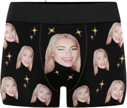 Underwear with Face,Gift for Boyfriend/Husband,Personalize Boxer Briefs,Custom Men underwear,Anniversary/Valentine's Gift to Him