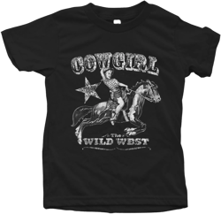 Kids Cowgirl T-shirt, Shirt for Girl, Country Girl Shirt, Toddler Shirt, Crew Neck, Cotton T-shirt, Graphic Tee, Horse Tshirt, Gift for Girl