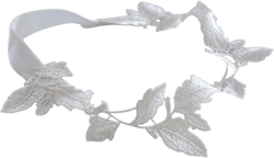 Embroidered Ivory leaf Bridal Garter,Wedding Garter,Bridal Accessories,Style #G01