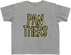 Panthers Rabbit Skins Toddler's Tee T-Shirt | Game Day Gear | Friday Night Lights | Sizes 2T - 6T | Lots of Color Choices | Team Spirit