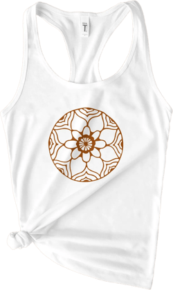 Mandala Tank Top- Boho Tank Top for Festival Clothing Sacred Geometry Yoga or Meditation Top Graphic Tank Top