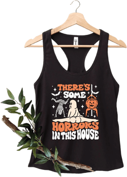 Halloween Horrors Tank Top, Spooky Season Tank Top, Cute Halloween Pumpkin Tank Top