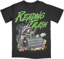 Reading Trash Racoon Comfort Color T-Shirt, Bookworm Tee, Bookish Shirt, Spooky Book T-shirt, Book Nerd Tshirt Graphic Tee Read SMUT