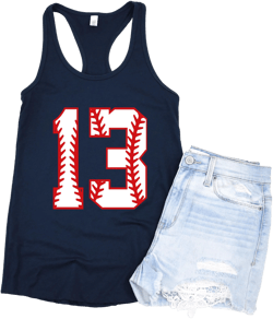 Custom Baseball Number Tank Top, Personalized Baseball Number Tank, Game Day Tanks, Baseball Number Tee, Birthday Gift, Baseball Mom Tank