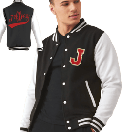 Personalized Varsity Jacket Initial Chenille Patch Letterman Custom Name Jacket Women Sports FanTeen Birthday Back-to-School Boyfriend Gift