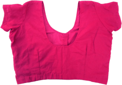 Cotton Terry Rubbia Traditional Saree Blouse | Made To Order Sari Blouse Saree Top Sari Top for Women - Buy 3 Get 1 Free