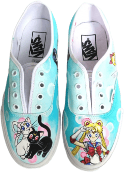 Custom Hand Painted Sailor Moon Shoes